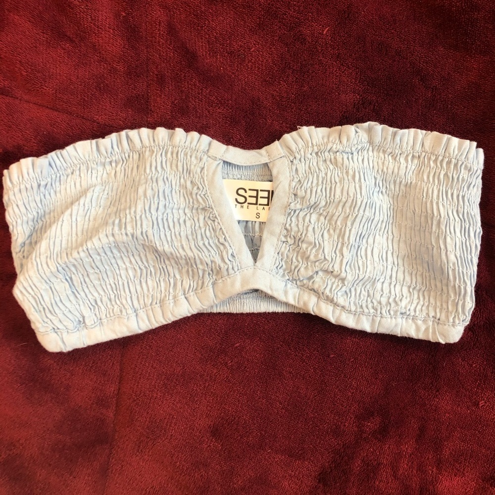 NWOT LF Smocked Bandeau Bralette
